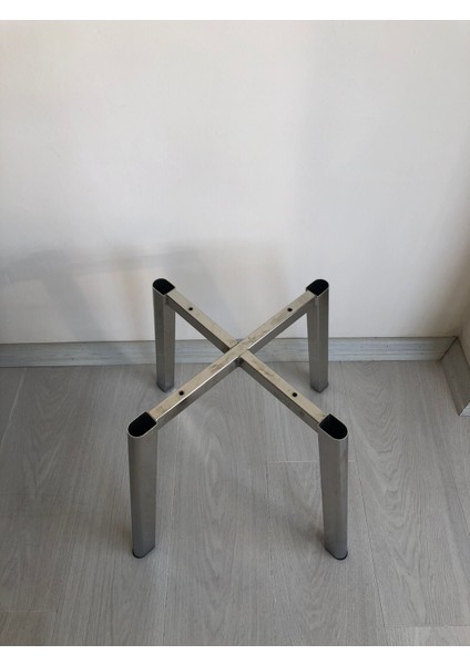 Metal, 40 cm Krom Kaplama D Sandalye Ayağı (2 Adet)