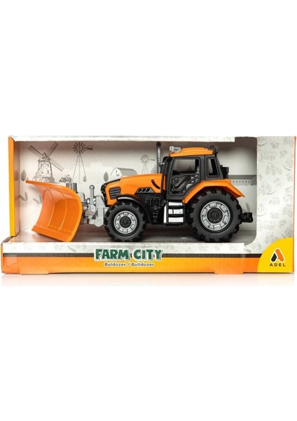 Hot Wheels Buldozer - Farm City - Turuncu