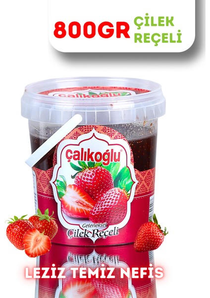 Geleneksel Çilek Reçeli 800 gr (Kova)