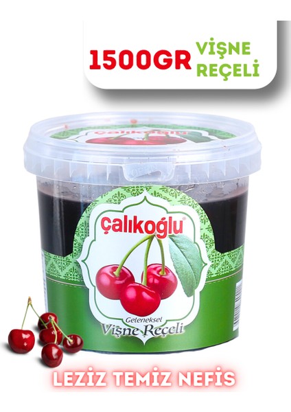 Geleneksel Vişne Reçeli 1500 gr (Kova)