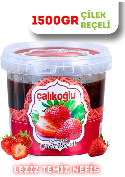 Geleneksel Çilek Reçeli 1500 gr (Kova)