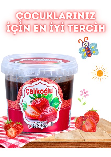 Geleneksel Çilek Reçeli 1500 gr (Kova) fiyatları
