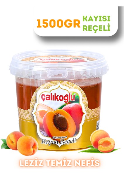 Geleneksel Kayısı Reçeli 1500 gr (Kova)