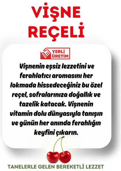 Geleneksel Vişne Reçeli 380 gr (Cam Kavanoz) modelleri