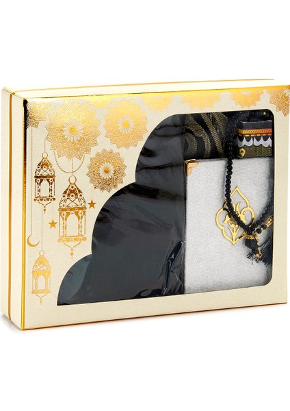 Pratik Başörtülü Tek Parça Namaz Elbisesi ve Seccade Seti Siyah fiyatları