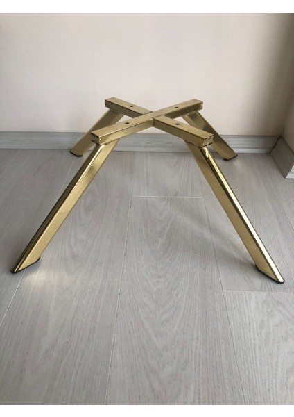 Metal, Dört Bacaklı 23 cm Gold Kaplama Berjer Ayağı (2 Adet)