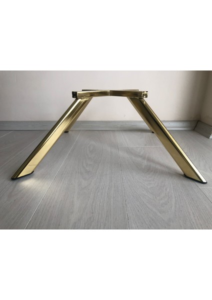 Metal, Dört Bacaklı 23 cm Gold Kaplama Berjer Ayağı (2 Adet)
