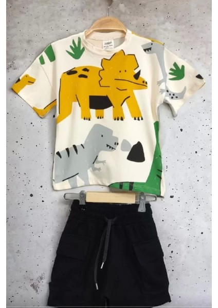 Erkek Çocuk Dinozor Temalı Yazlık Takım