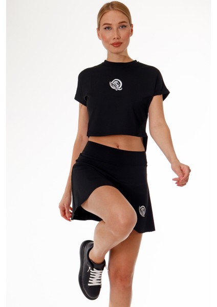 2 Katmanlı Tenis Eteği - Şort Etek Siyah fiyatları