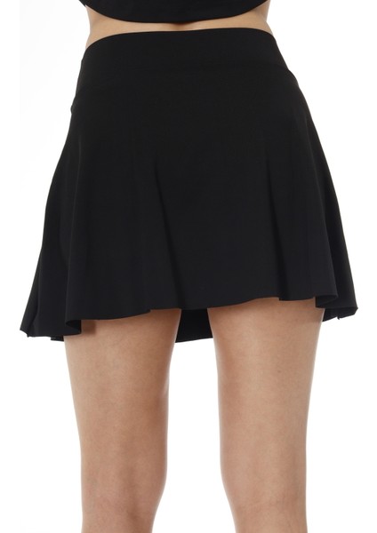 2 Katmanlı Tenis Eteği - Şort Etek Siyah indirimleri