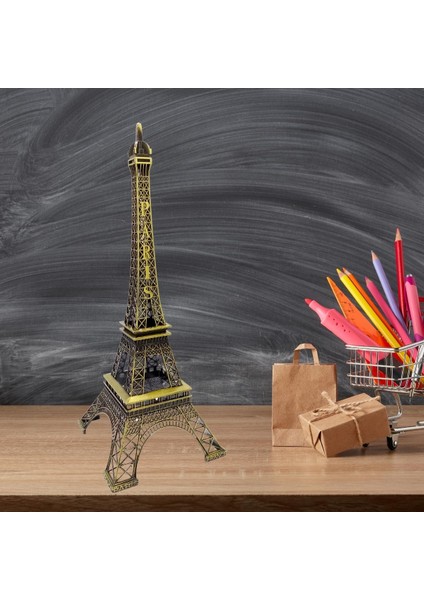 Minyatür Metal Paris Eyfel Kulesi Dekoratif Biblo 38 cm indirimleri