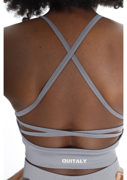 Virtus Çapraz Askılı Seamless Büstiyer Gri indirimleri