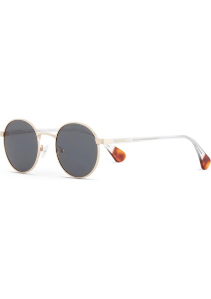 Ds 2341 C3 50 Unisex Yuvarlak Gold Metal Güneş Gözlüğü