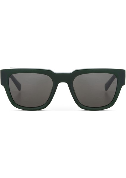 Hm 1661 C4 52 Unisex Kare Şeffaf Yeşil Kemik Güneş Gözlüğü