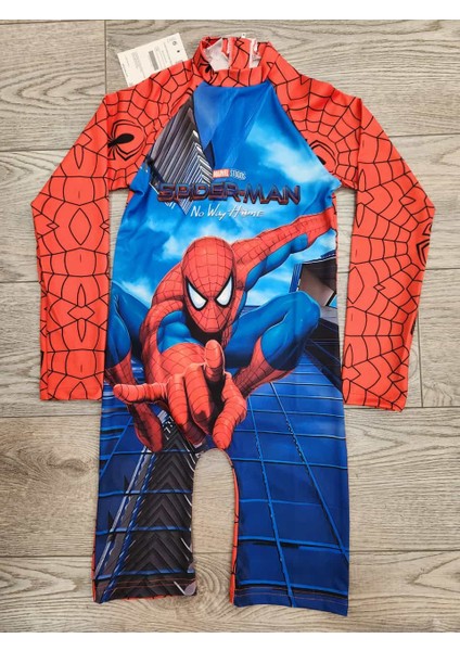 Erkek Çocuk Örümcek Adam Baskılı Spiderman Temalı Mayo