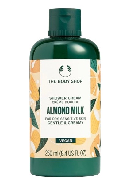 Almond Milk Kremli Duş Jeli Kuru Hassas Ciltler İçin 250 ml Tatlı Badem Kokulu