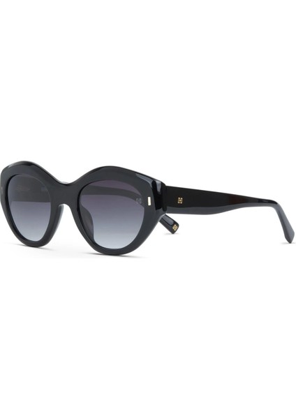 Hm 1653 C1 52 Kadın Cat Eye Füme Kemik Güneş Gözlüğü
