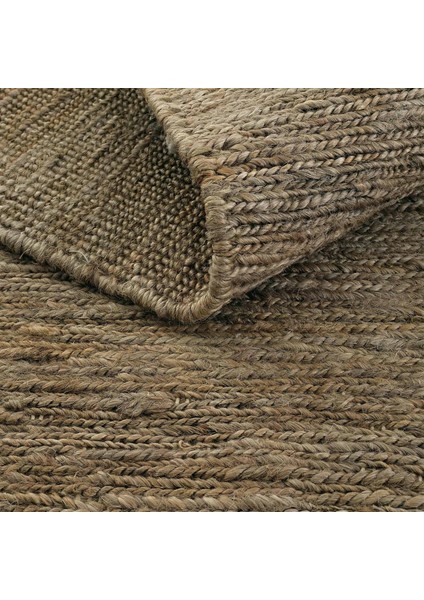 Wicker Kahverengi Halı Jüt Halı Yolluk El Dokuma Jüt Kilim Hasır Halı Bohem El Halısı Otantik Halı