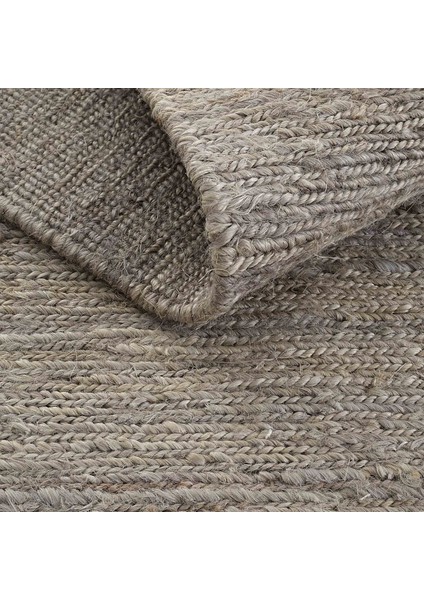 Wicker Gri Jüt Halı Yolluk El Dokuma Jüt Kilim Hasır Halı Dekoratif Otantik Halı Bohem El Halısı