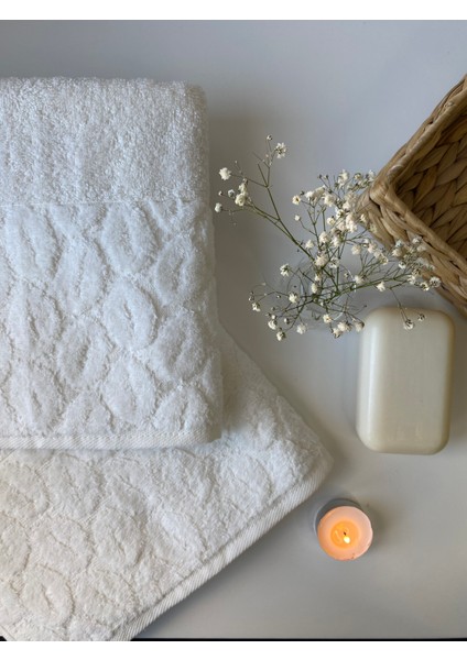 Pamuklu El-Yüz Havlusu 2'li 50x90 cm