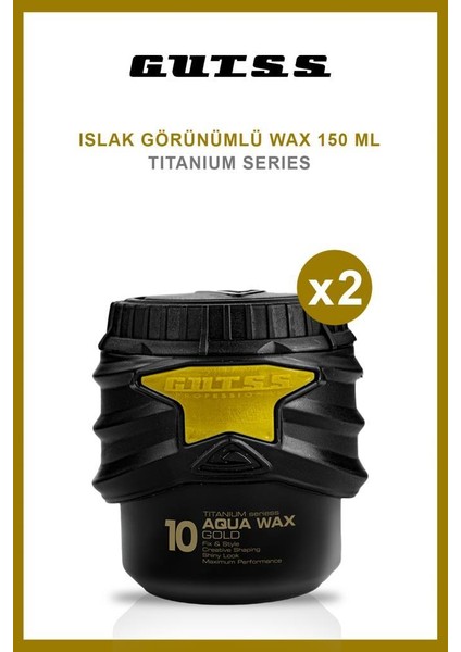 Şekillendirici Titanyum Aqua Wax No:10 150ml X2