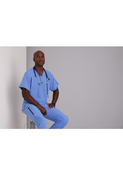 Amplify Medikal Giyim Doktor Scrubs Tek Üst likralı fiyatları