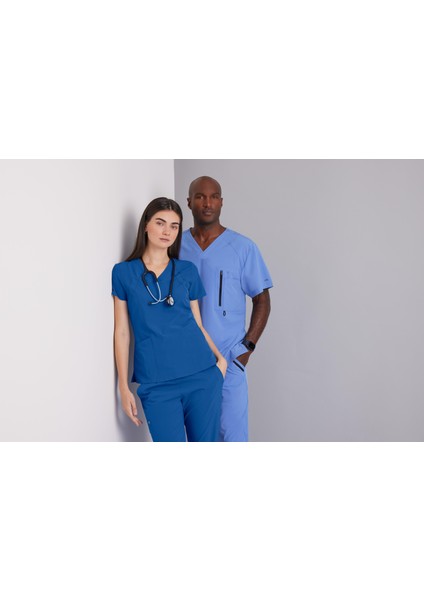 Amplify Medikal Giyim Doktor Scrubs Tek Üst likralı fırsatları
