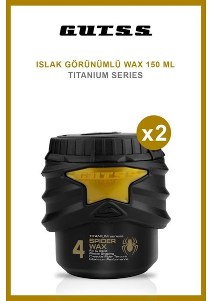 Şekillendirici Titanyum Örümcek Wax No:4 150ml X2