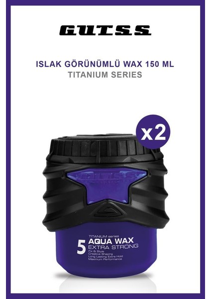 Şekillendirici Titanyum Aqua Wax  No:5 150ml X2