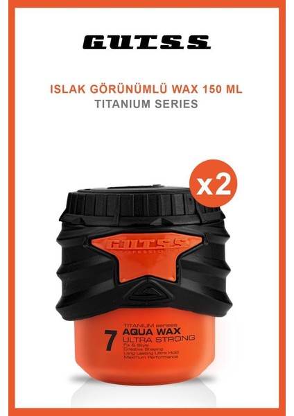 Şekillendirici Titanyum Ultra Güçlü Wax  No:7 150ml X2