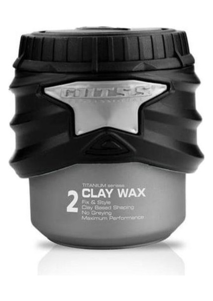 Şekillendirici Titanyum Clay Wax No:2 150ml X3