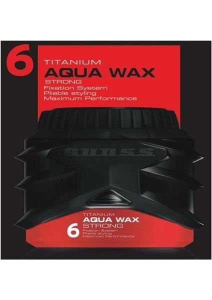 Şekillendirici Titanyum Aqua Wax  No:6 150ml X3