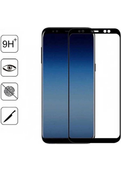 Samsung Galaxy J4 Plus Davin 5d Cam Ekran Koruyucu Siyah