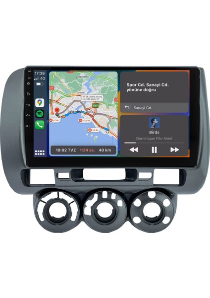Honda City (2006-2009) Android 14 Multimedya Carplay 9 Inch 4 GB Ram / 64 GB Hafıza CRV-4156XD