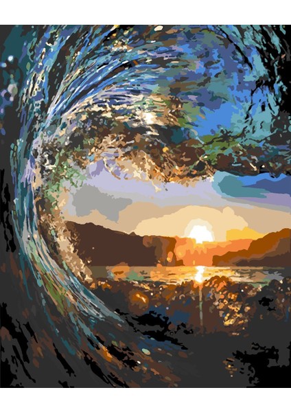 Rio De Jenario Sayılarla Boyama Seti 80X100 cm Tuvale Gerili
