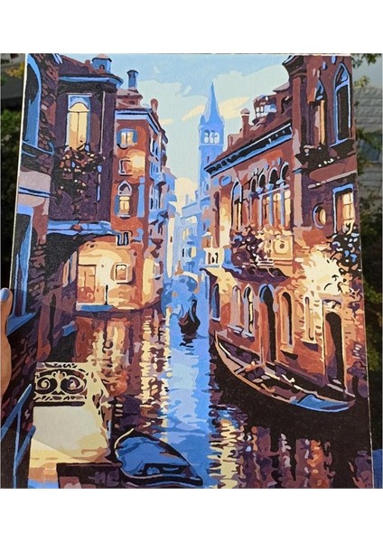 Venedik Sayılarla Boyama Seti 50X65 cm Tuvale Gerili fiyatları