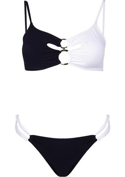 3418 Siyah Beyaz Bikini Takımı fırsatları