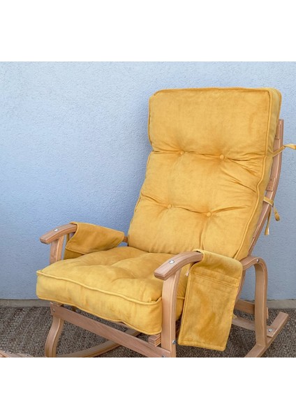 Home Sallanan Sandalye Minderi Kapitone Çift Cepli Hardal fiyatları