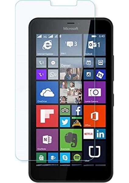Nokia Lumia 640 Ekran Koruyucu Cam Temperli Sert Maxi