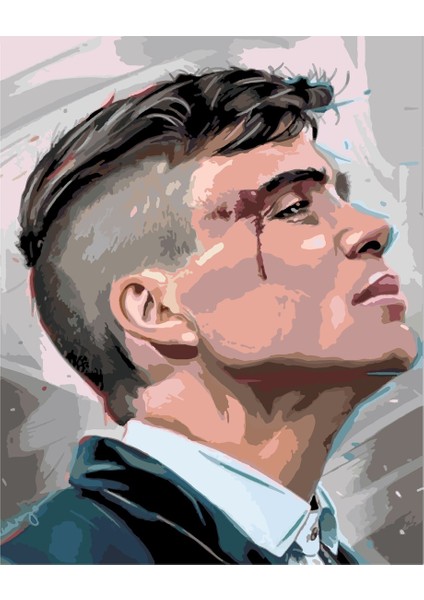 Thomas Shelby 2 Sayılarla Boyama Seti 60X75 cm (Tuvale Gerili)