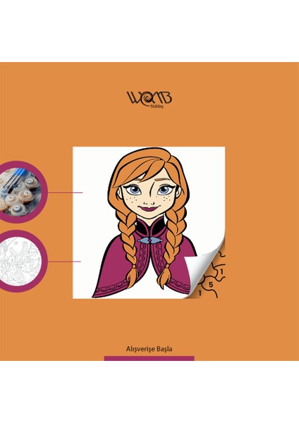 Anna Sayılarla Boyama Seti 20X20