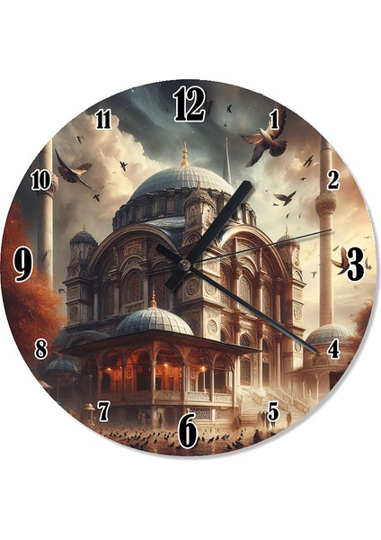 Istanbul'da Bir Cami Analog Duvar Saati