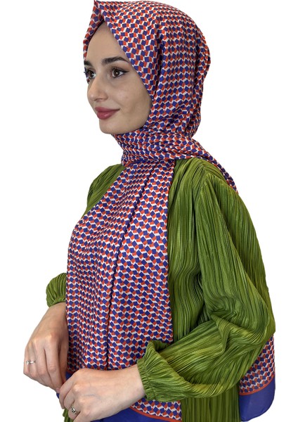 Siyane Scarf Pamuk Soft Şal, Geometrik Desen  01016