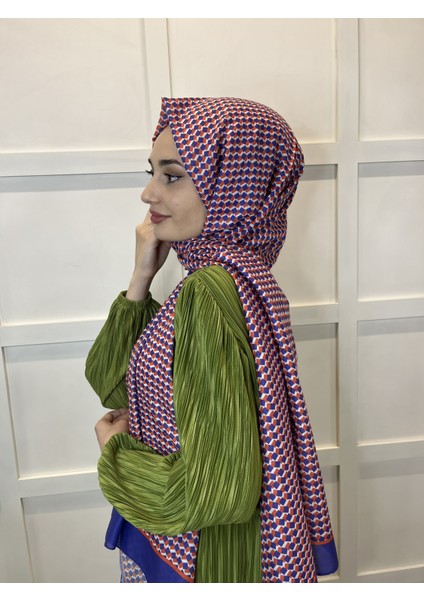 Siyane Scarf Pamuk Soft Şal, Geometrik Desen  01016