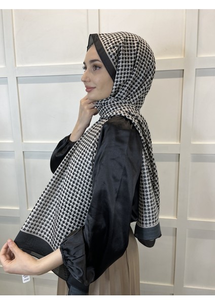 Siyane Scarf Pamuk Soft Şal, Geometrik Desen  01016