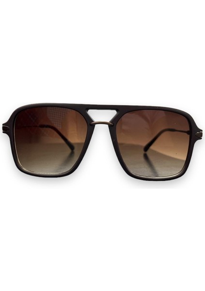 Kahverengi Degrage UV400 Unisex Güneş Gözlüğü 615276