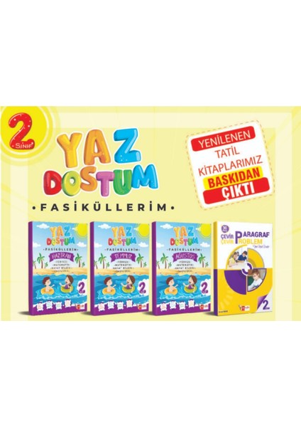 2.Sınıf Yaz Dostum Tatil Fasikülleri Yaz Tatili Tüm Dersler