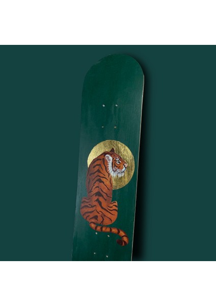 "holy Tiger" Kaykay Duvar Dekoru, El Yapımı Ahşap Duvar Dekoru