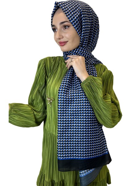 Siyane Scarf Pamuk Soft Şal, Geometrik Desen  01016