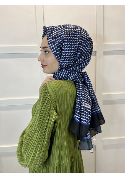 Siyane Scarf Pamuk Soft Şal, Geometrik Desen  01016